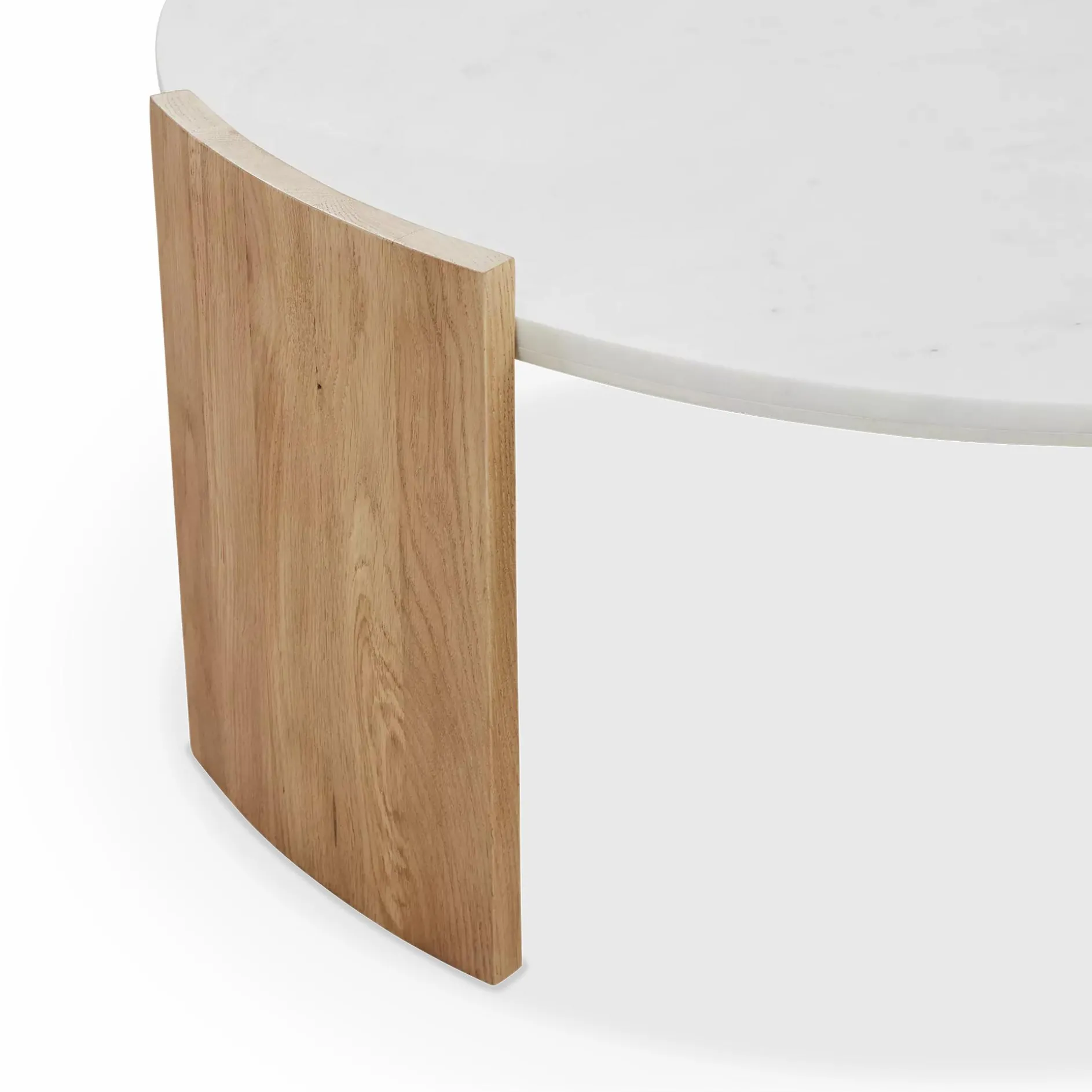 Dala - Marble and Solid Oak Coffee Table