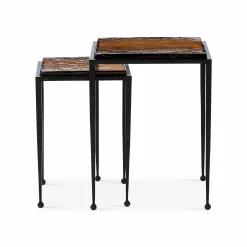 Dalston - Glass Nesting Tables by Four Hands
