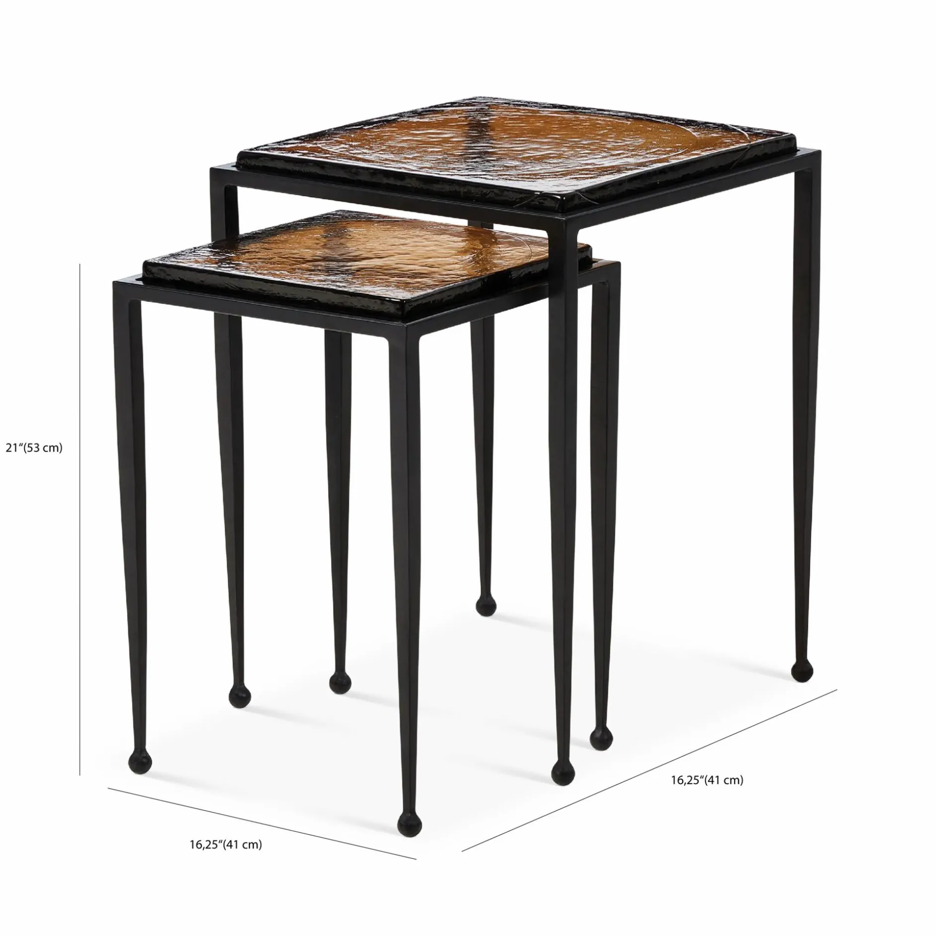 Dalston - Glass Nesting Tables by Four Hands