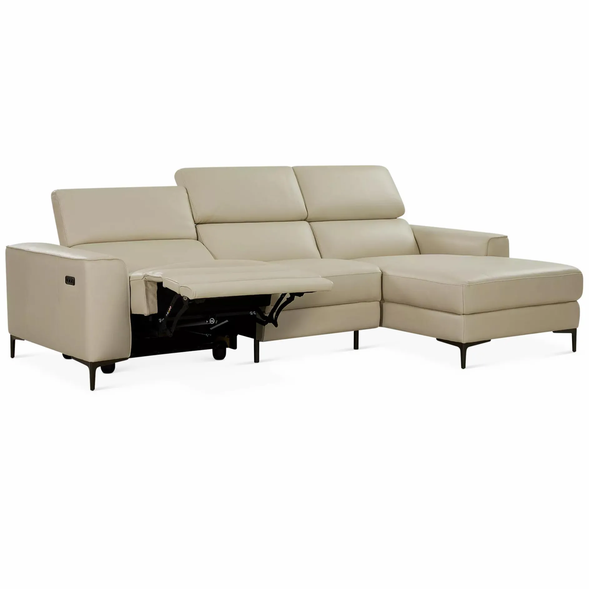 Dave - Power Recline Sectional Sofa by Incanto