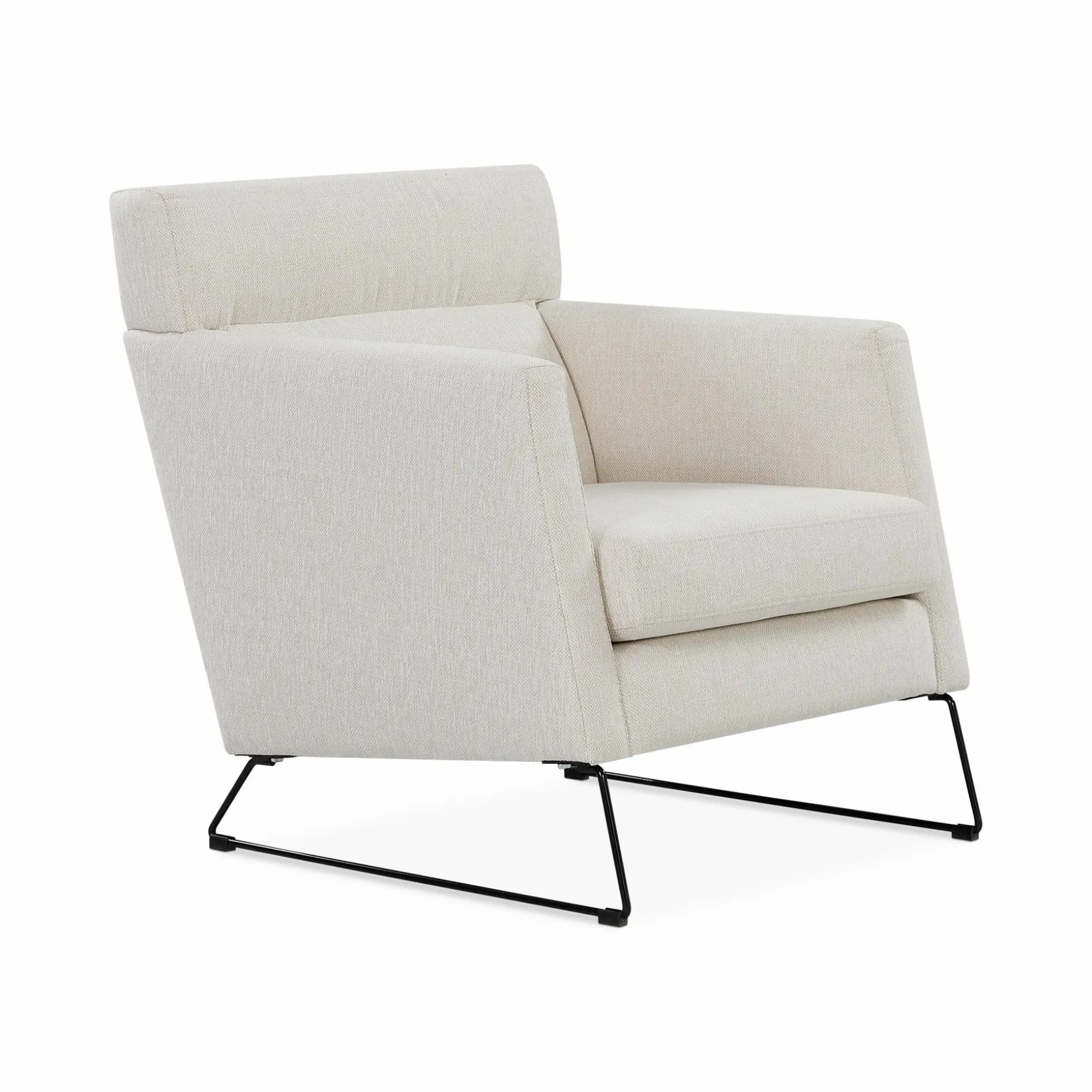 Degano - Armchair with Sled Base by Furninova