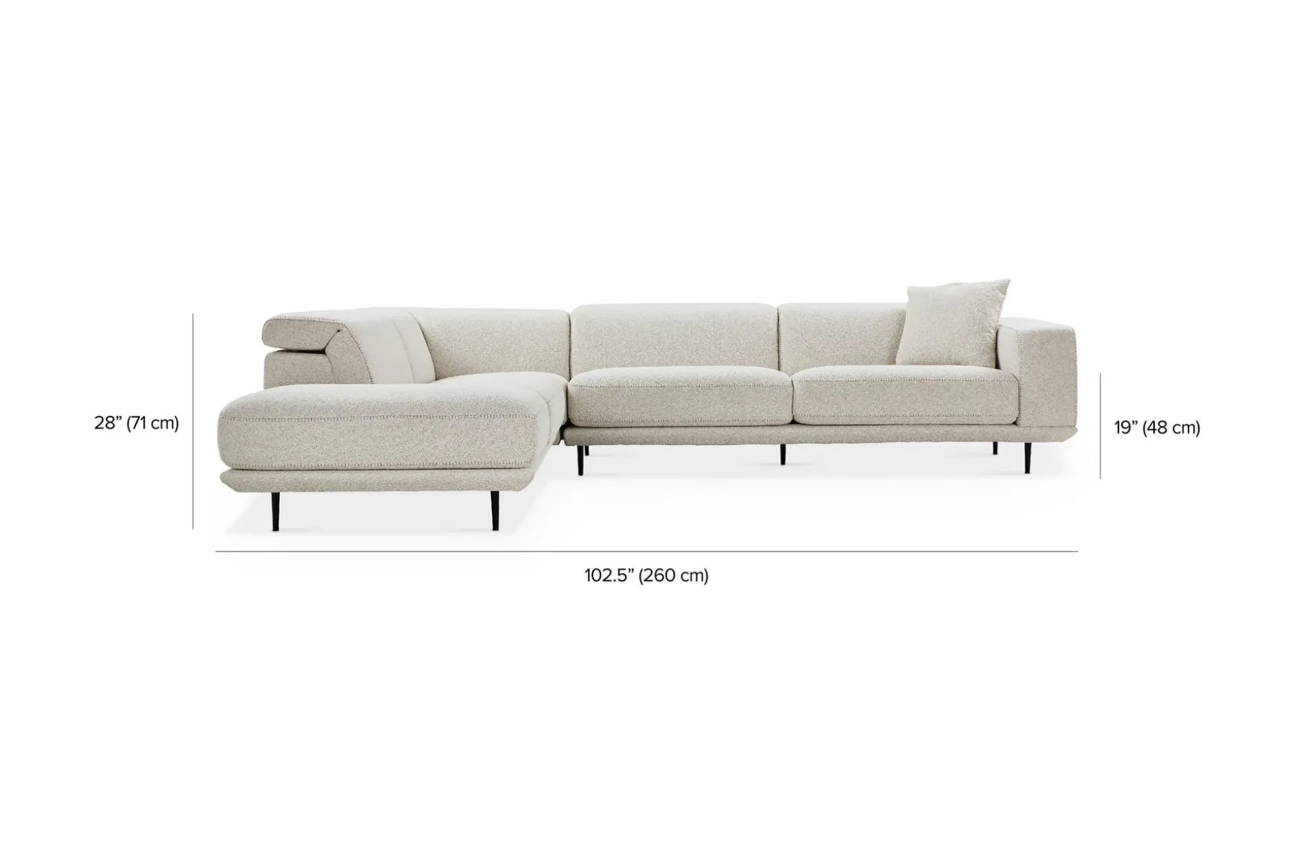 Denny - Sectional Sofa by Gamma