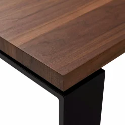 Dhabi - Oak or Walnut Top Dining Table by Mobican