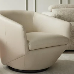 Dinant - Leather Swivel Armchair