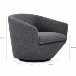 Dinant - Merino Wool Swivel Armchair