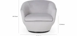 Dinant - Velvet Swivel Armchair