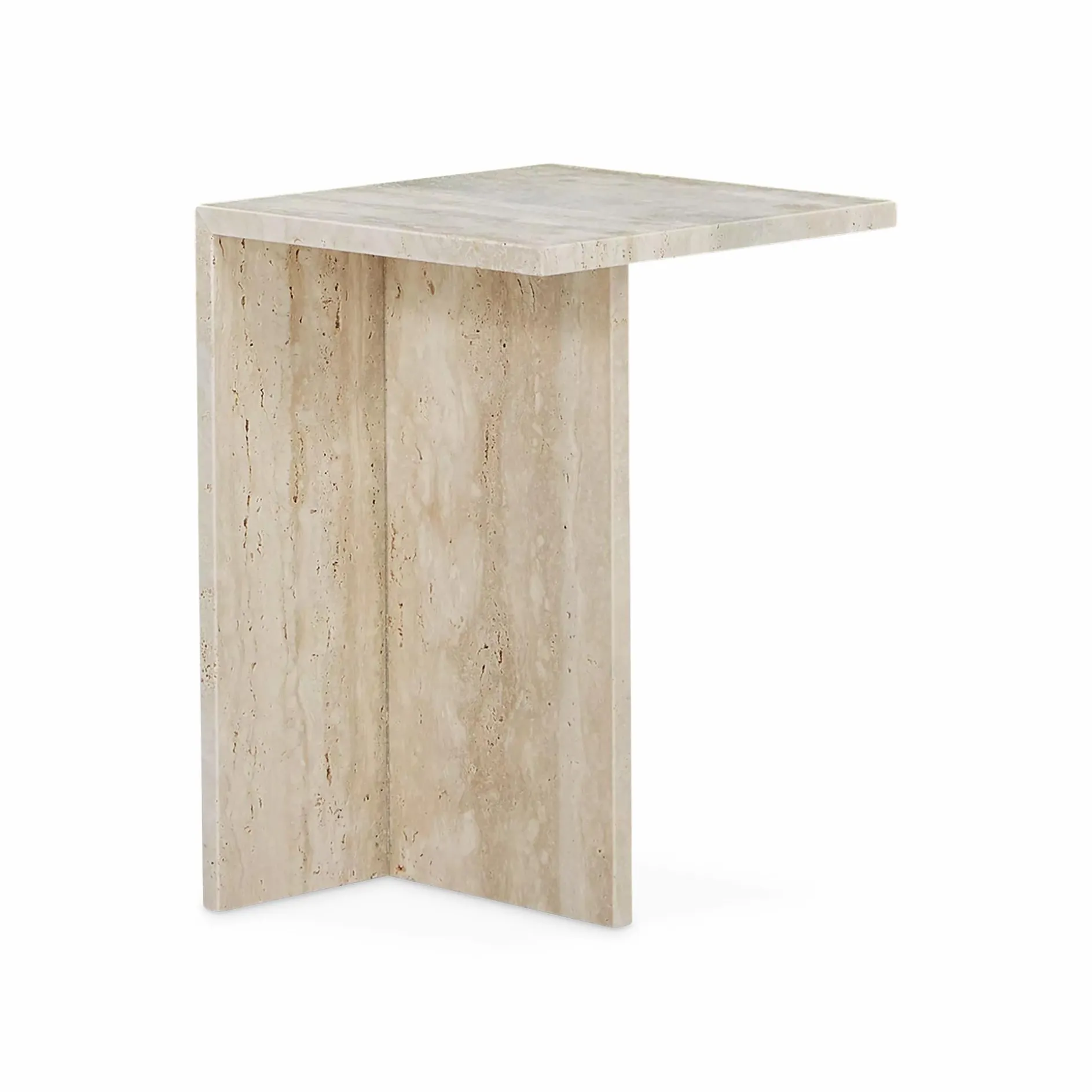 Divine - Travertine Side Table