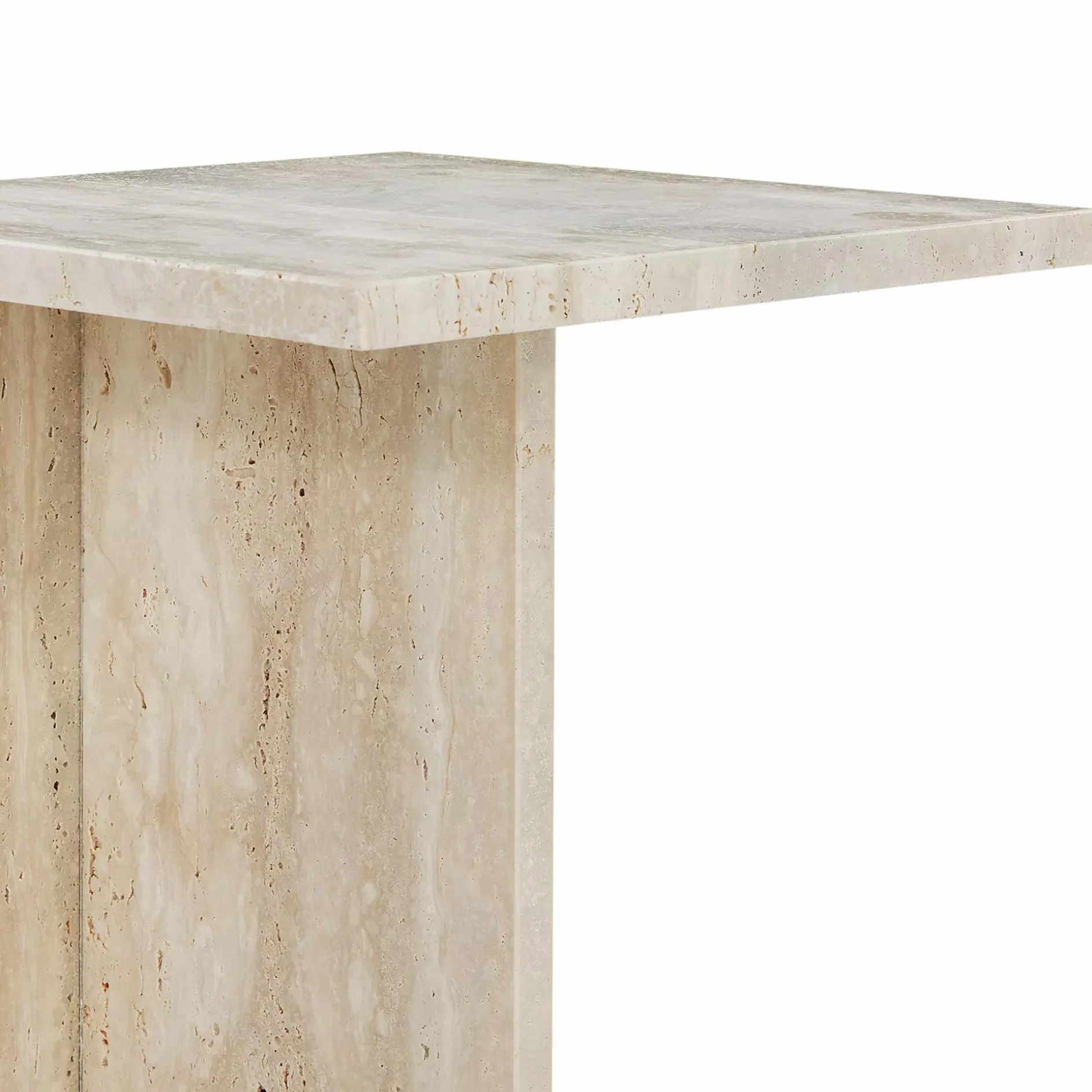 Divine - Travertine Side Table