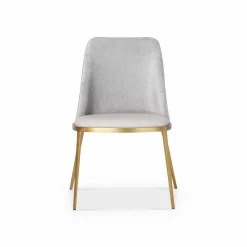 Dover - Leather and Velvet Dining Chair