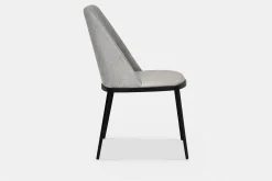 Dover - Leather and Velvet Dining Chair