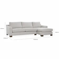 Dublin - Fabric-Upholstered Sectional Sofa by Romano