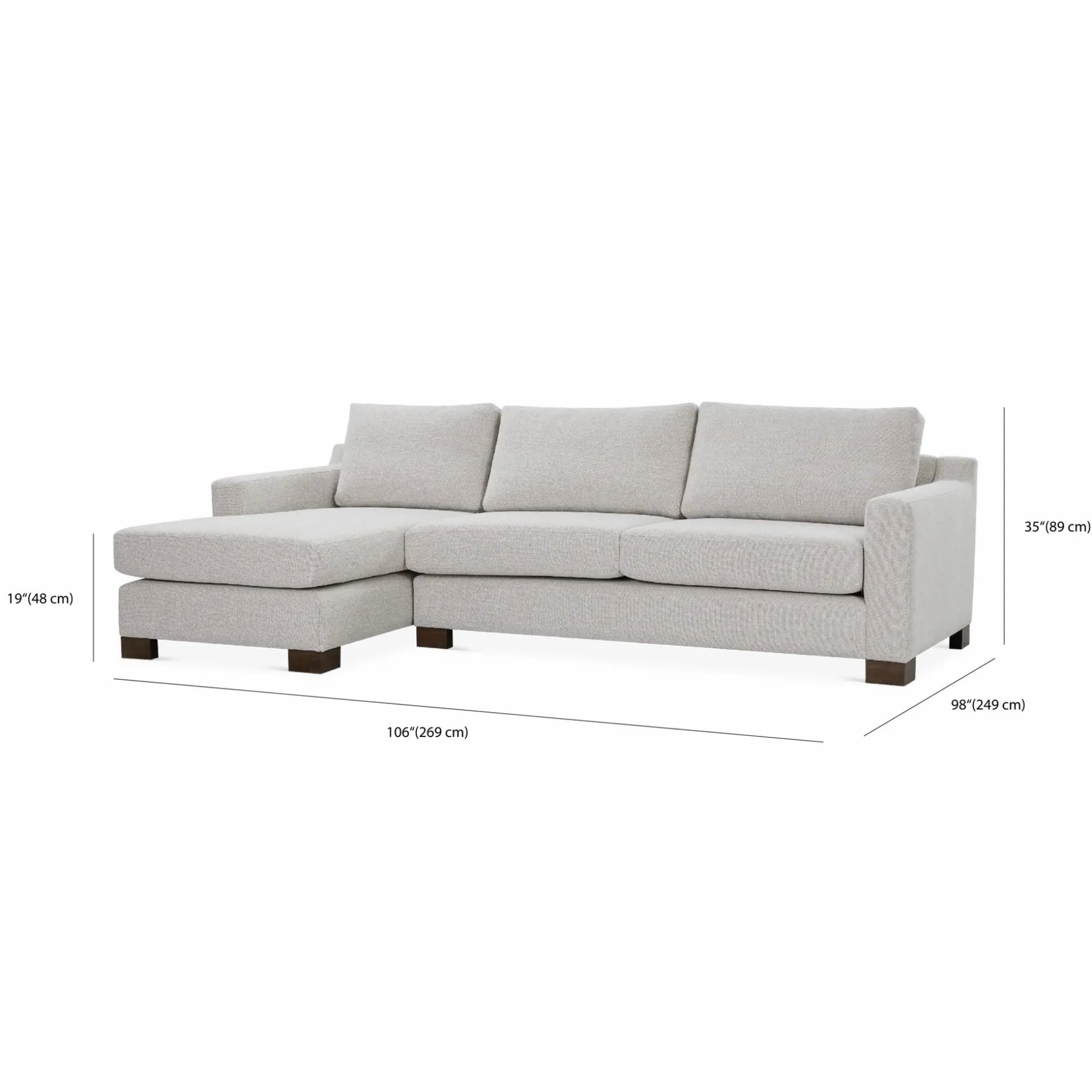 Dublin - Fabric-Upholstered Sectional Sofa by Romano