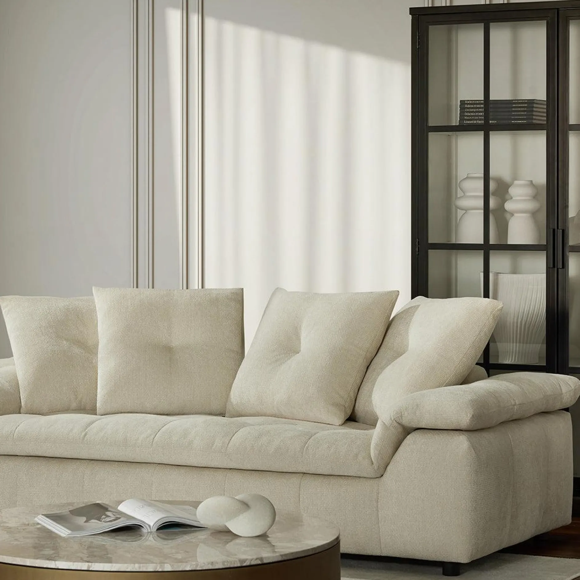 Ergo - Sofa with Movable Backrests by Miki Ferrari