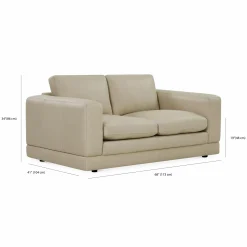 Erika - 2-Seater Leather Sofa