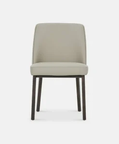 Eva - Faux Leather and Wood Dining Chair by Trica
