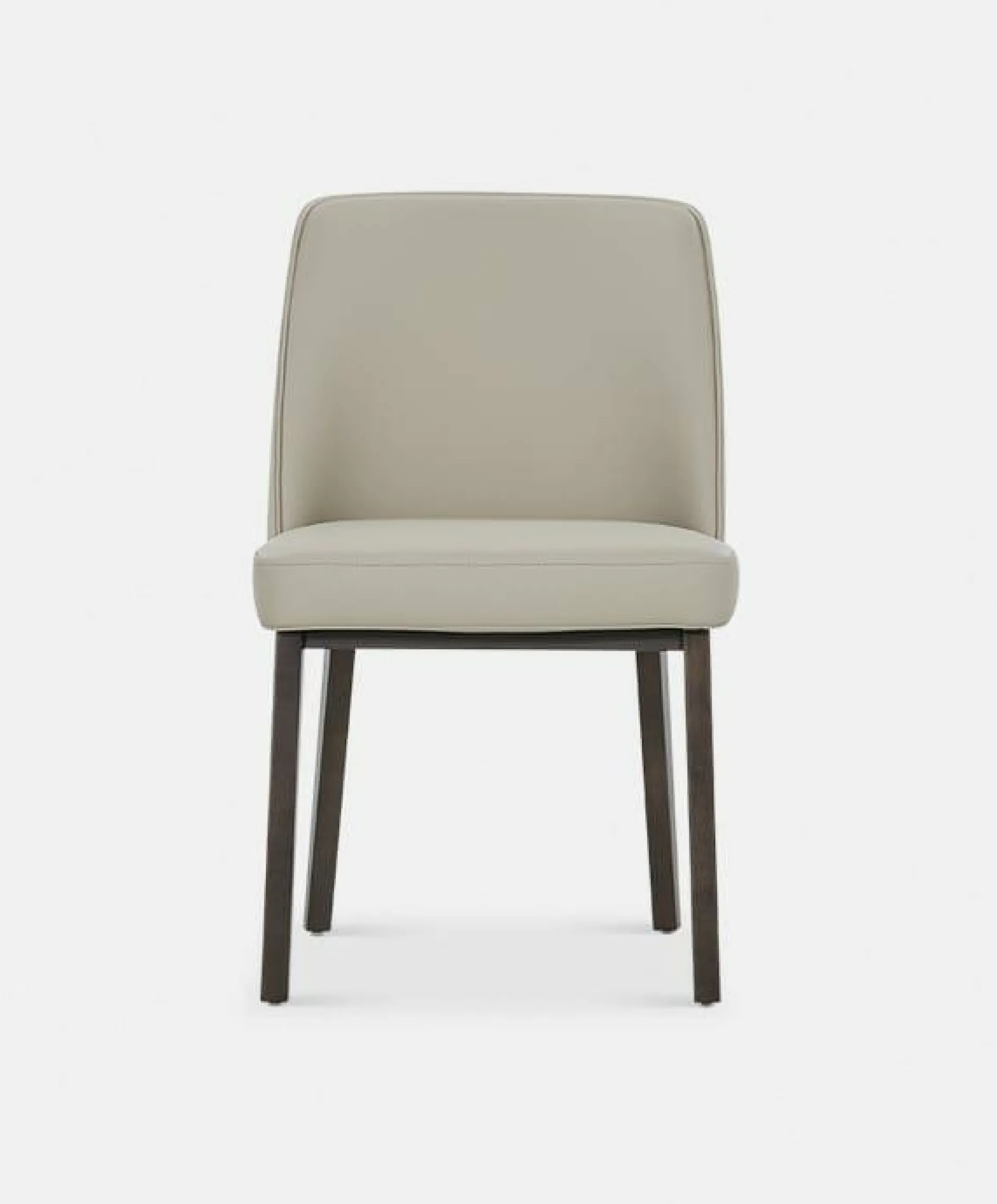 Eva - Faux Leather and Wood Dining Chair by Trica
