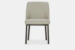 Eva - Faux Leather and Wood Dining Chair by Trica