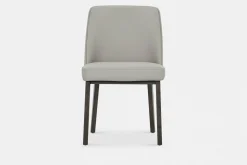 Eva - Faux Leather and Wood Dining Chair by Trica