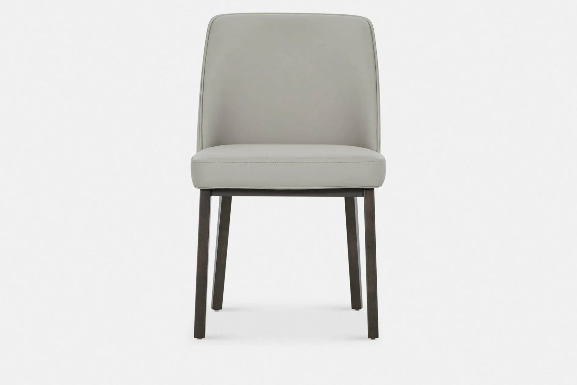 Eva - Faux Leather and Wood Dining Chair by Trica