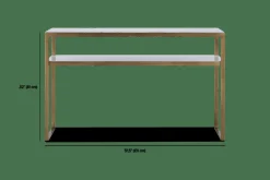 Evert - Marble and Antique Brass Console