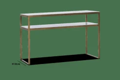 Evert - Marble and Antique Brass Console