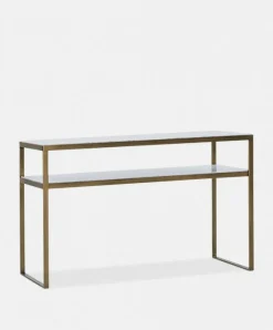 Evert - Marble and Antique Brass Console