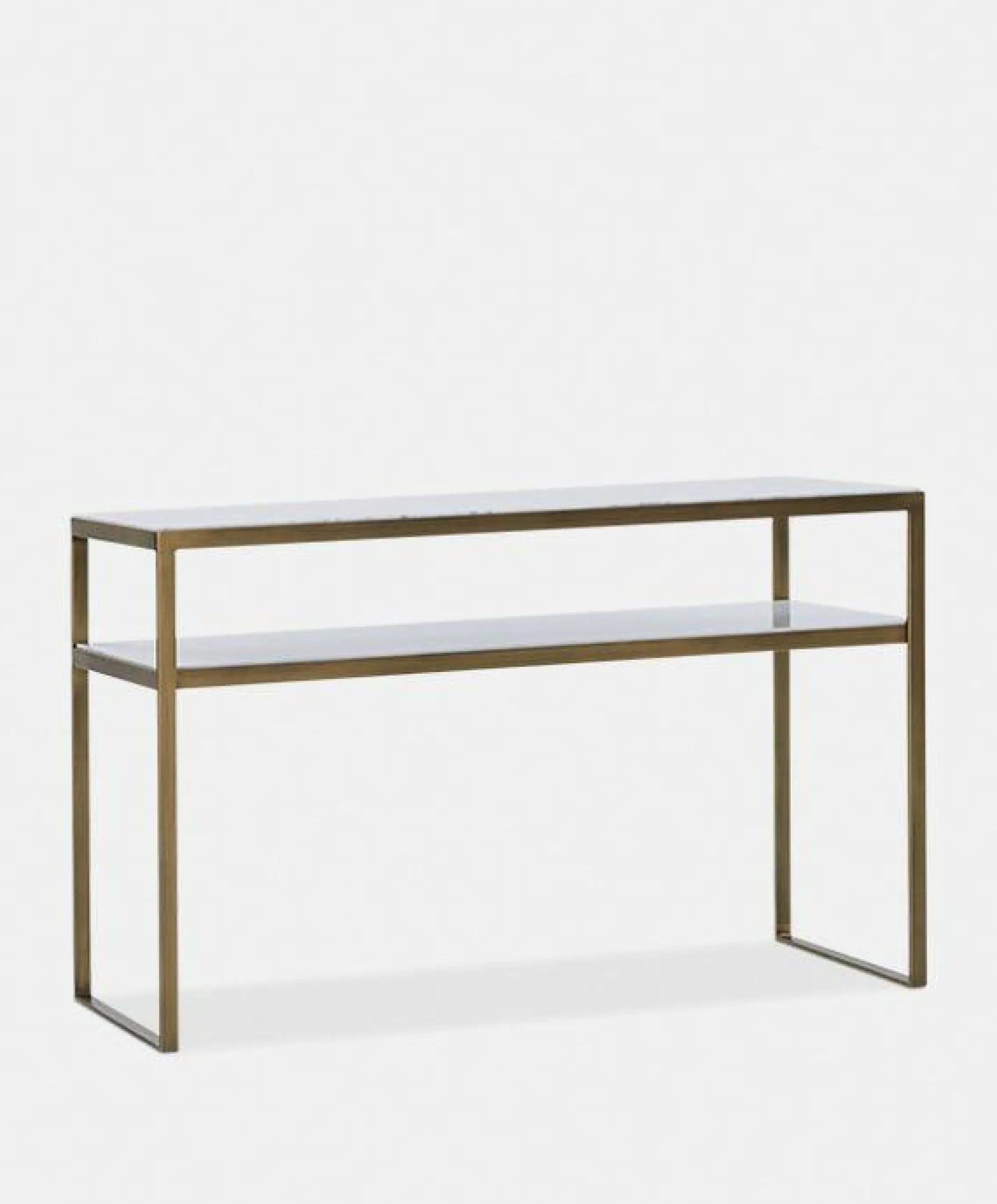Evert - Marble and Antique Brass Console