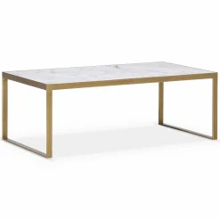 Evert - Marble and Brass Coffee Table