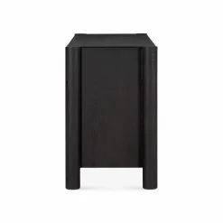 Ezri - Carved Black Oak Dresser by Four Hands