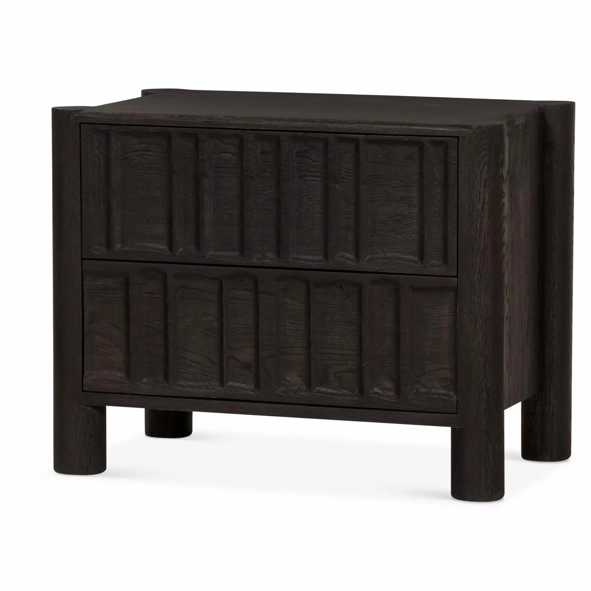 Ezri - Carved Brown Oak Dresser by Four Hands