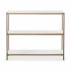 Felix - Antique Brass and Marble Console by Four Hands