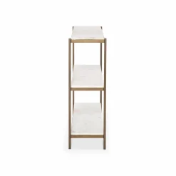 Felix - Antique Brass and Marble Console by Four Hands
