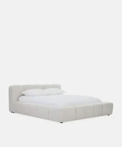 Fiona - Bouclé Fabric Upholstered Bed
