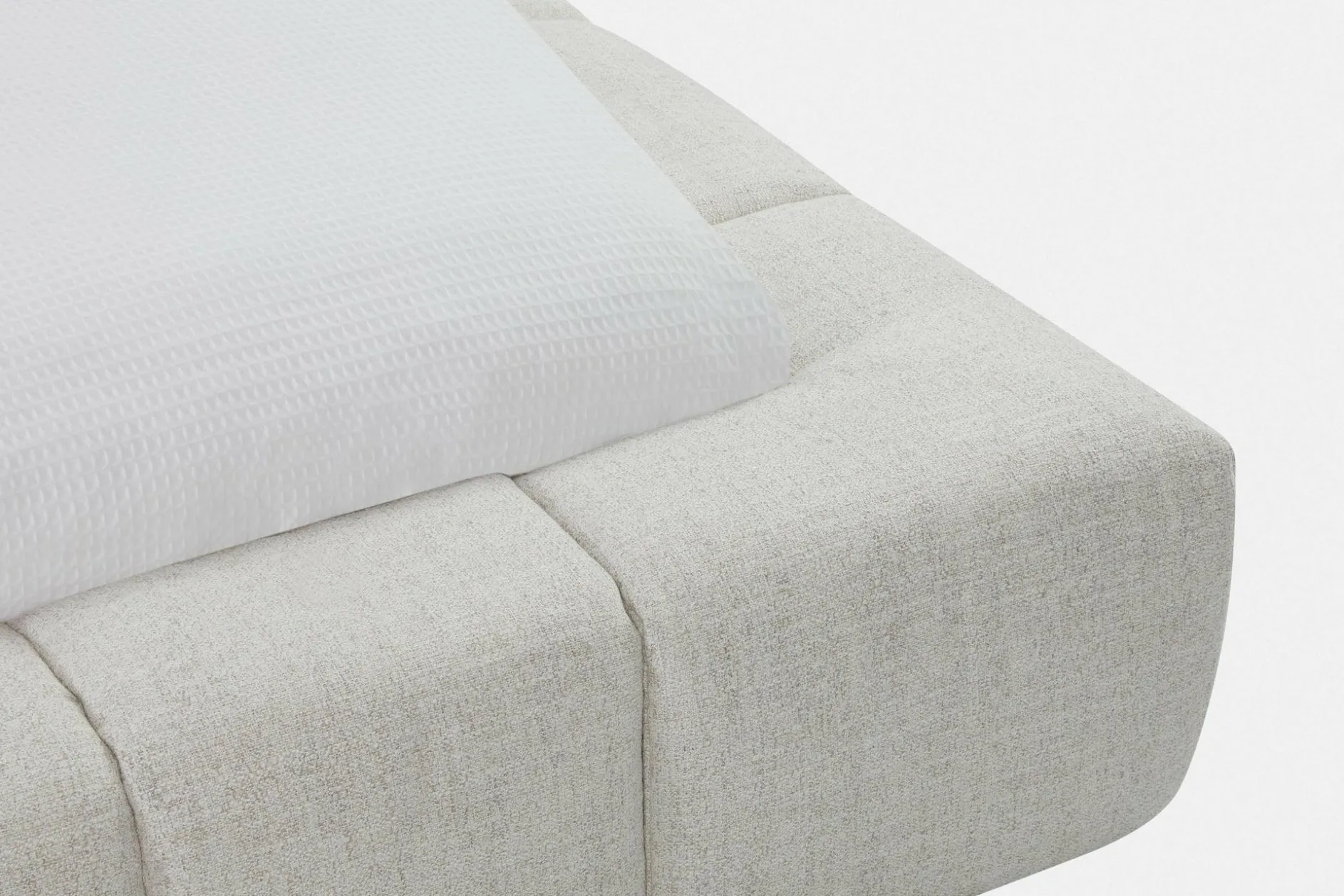 Fiona - Bouclé Fabric Upholstered Bed