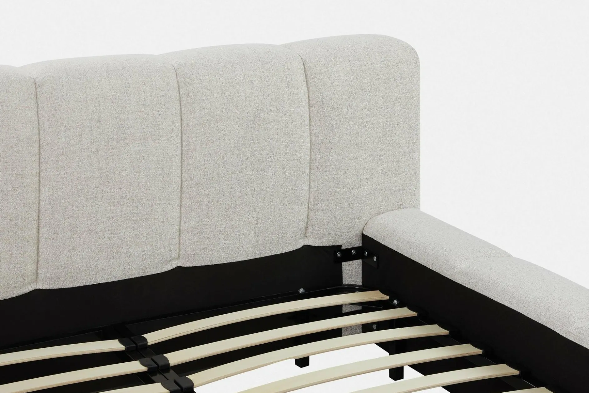 Fiona - Bouclé Fabric Upholstered Bed