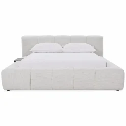 Fiona - Bouclé Fabric Upholstered Bed