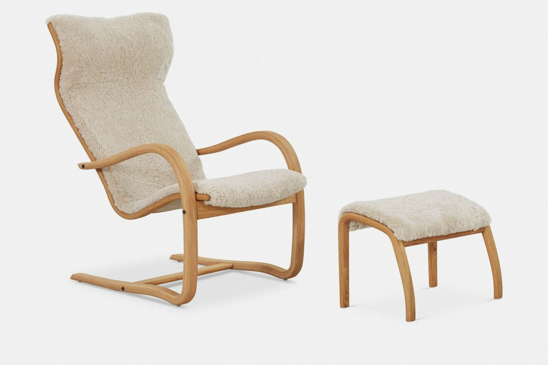 Gazell Flex - Armchair and Footstool by Jan Ekström by Conform