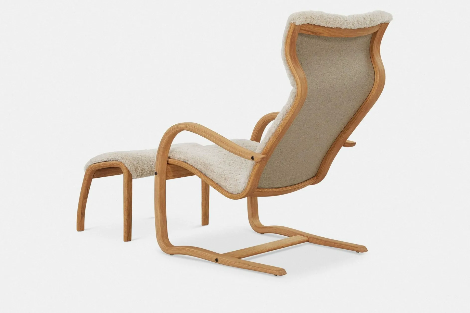 Gazell Flex - Armchair and Footstool by Jan Ekström by Conform