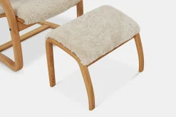 Gazell Flex - Armchair and Footstool by Jan Ekström by Conform