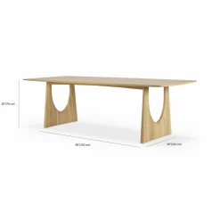 Geometric - Solid Oak Dining Table by Ethnicraft