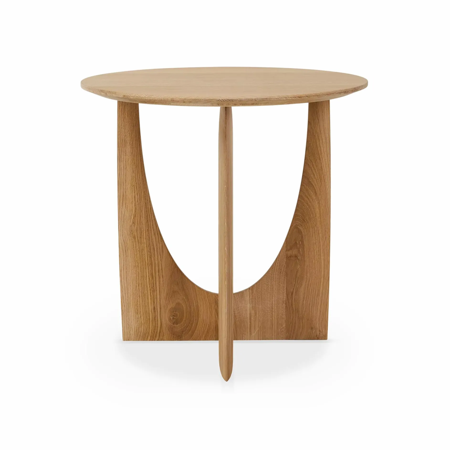 Geometric - Solid Wood Side Table by Ethnicraft