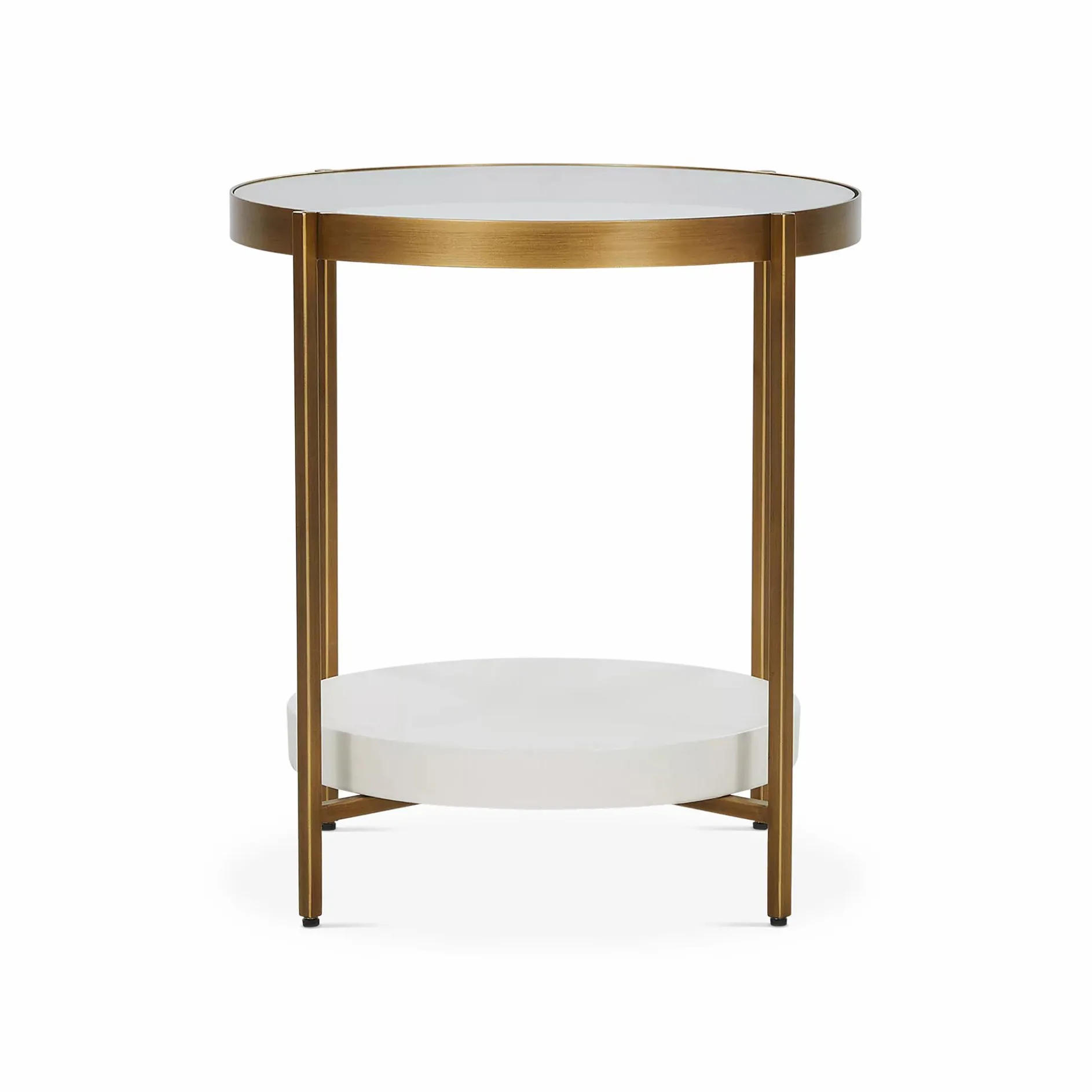 Gia - Brass and Glass Side Table