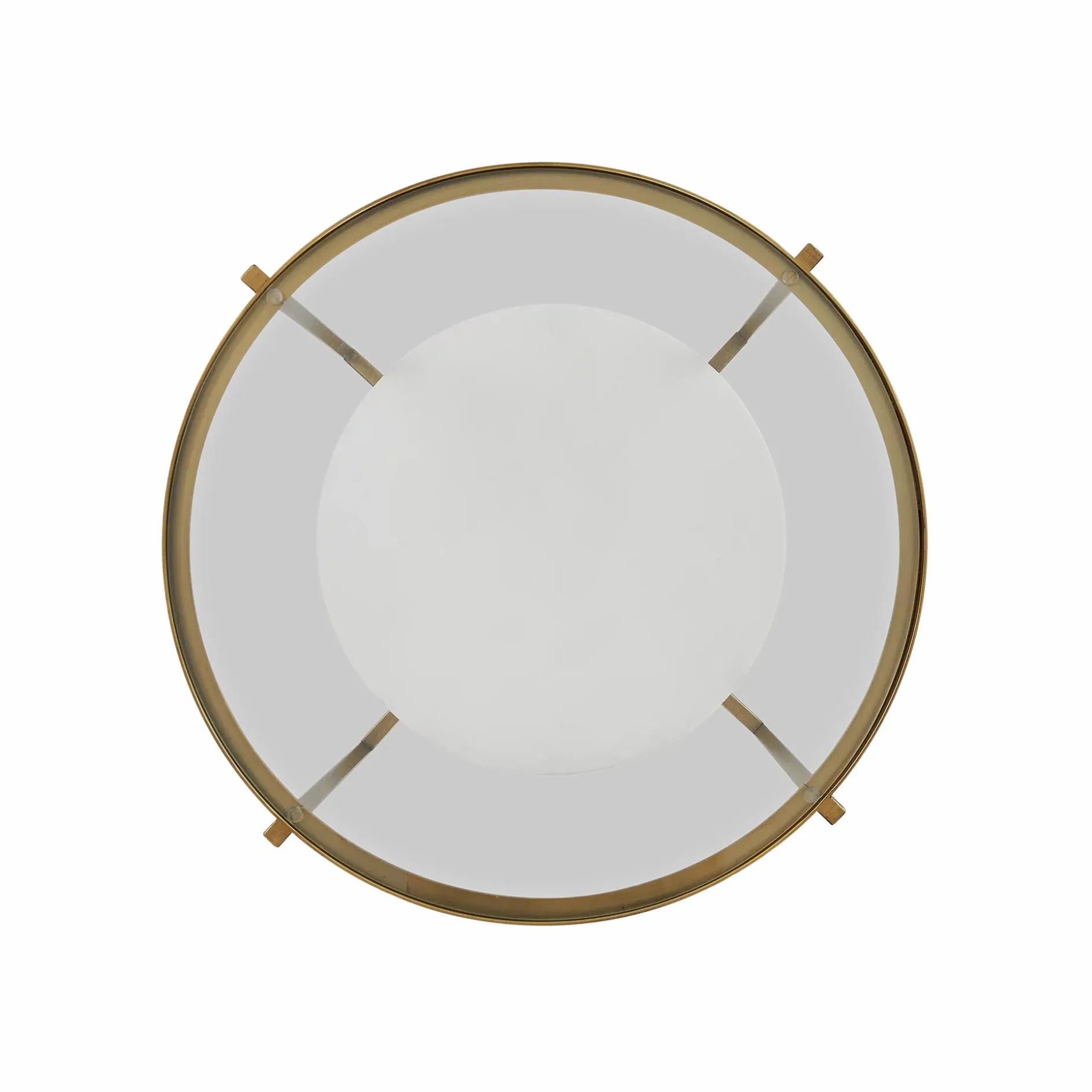 Gia - Brass and Glass Side Table