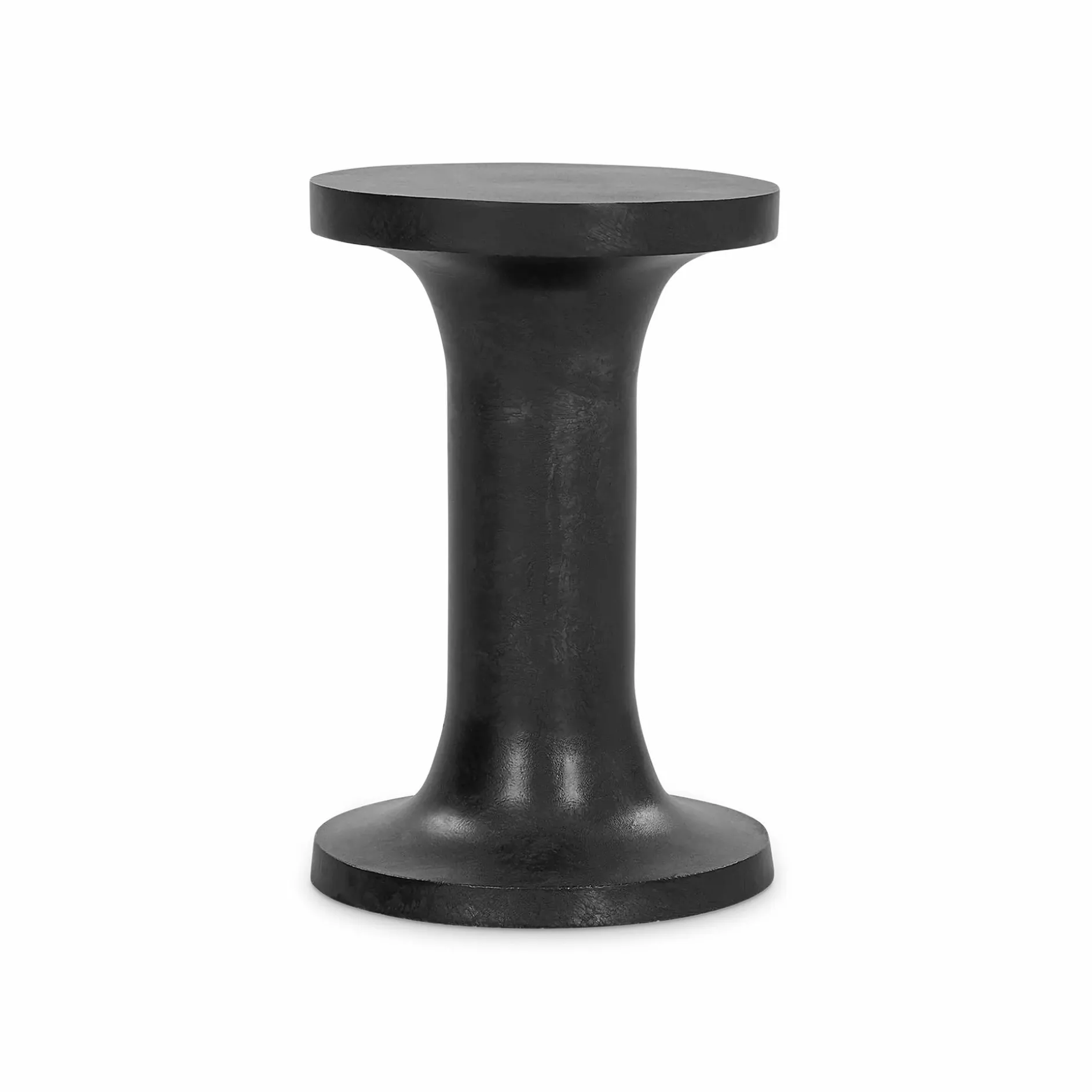Gino - Textured Aluminium Side Table by Four Hands