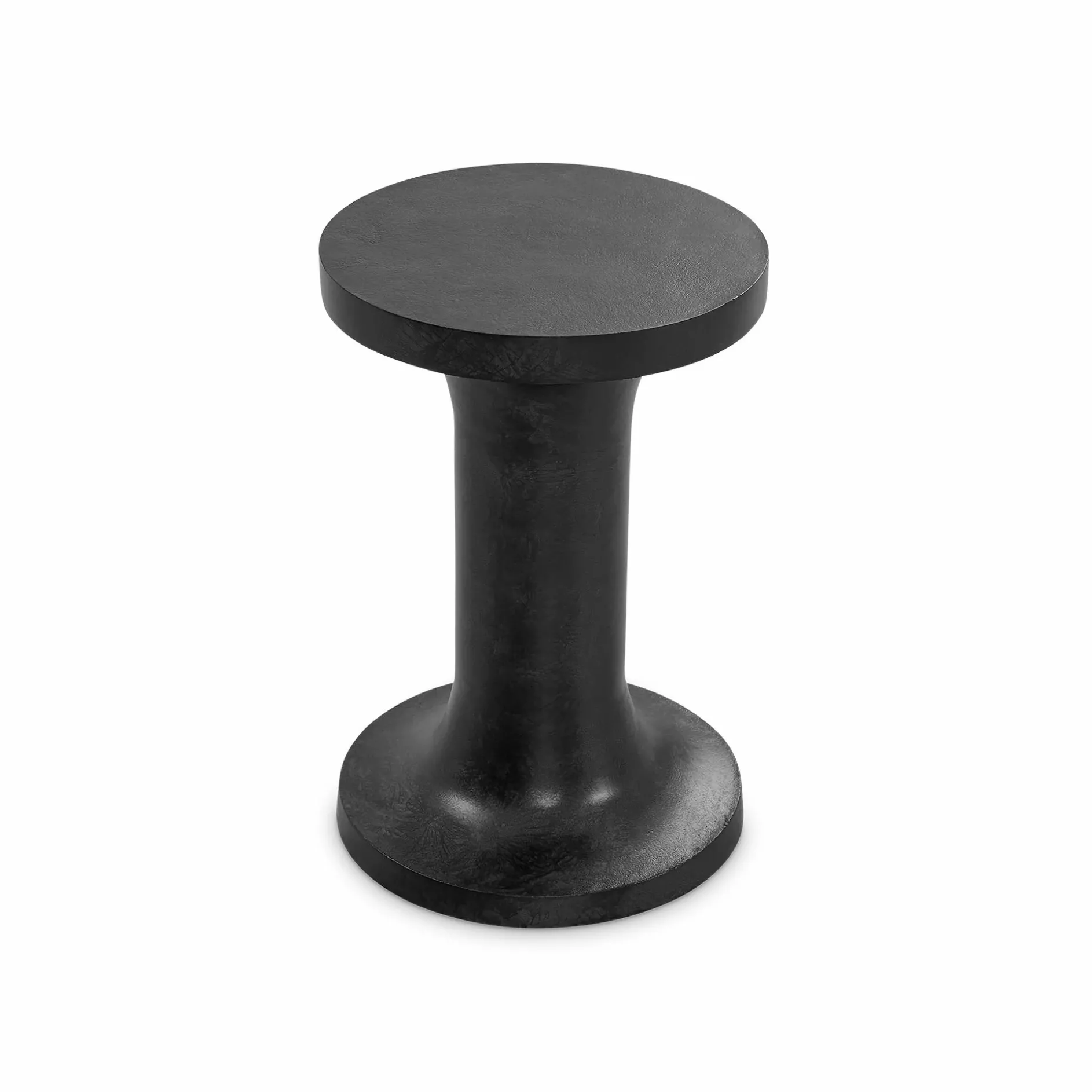 Gino - Textured Aluminium Side Table by Four Hands