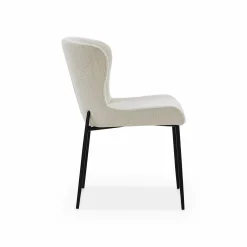 Glam - Bouclé Fabric Dining Chair