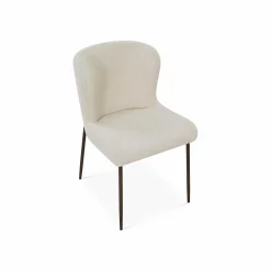 Glam - Bouclé Fabric Dining Chair