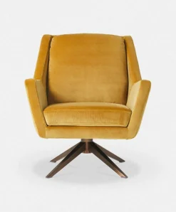 Greta - Swivel Armchair with Pyramidal Base