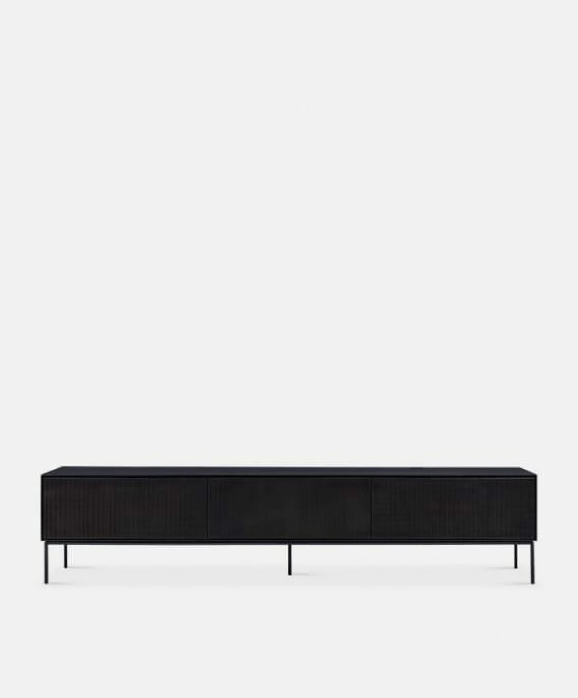 Grooves - Teak Wood TV Stand by Ethnicraft