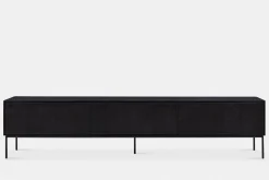 Grooves - Teak Wood TV Stand by Ethnicraft